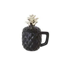 Кружка для коктейлю (чорна) Cosy Pineapple D9XH10-17,5 см 6932018