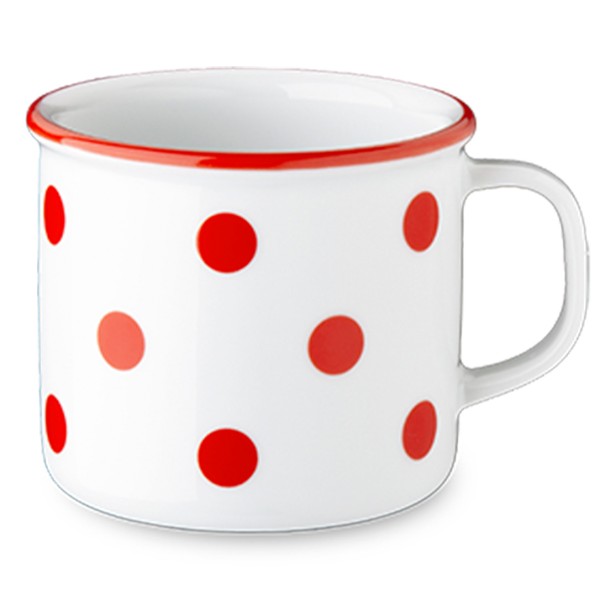 Чашка 250 мл, серия Retro Mugs Rote Punkte