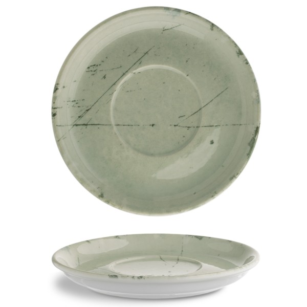 Блюдце 14 см серія Josefine декор Stone Green JOS1714-K0010