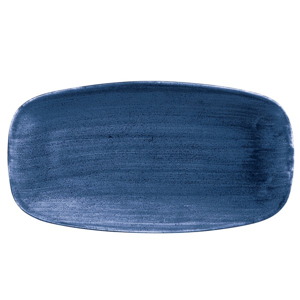 Блюдо прямоугольное 35,5х18,9 см, серия Stonecast Cobalt Blue