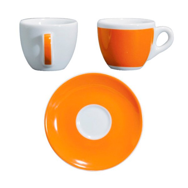 Чашка із блюдцем 12 см для еспресо 75 мл, серія Verona Millecolori Orange