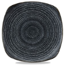 Тарелка квадратная 25,5 см, серия Homespun Charcoal Black