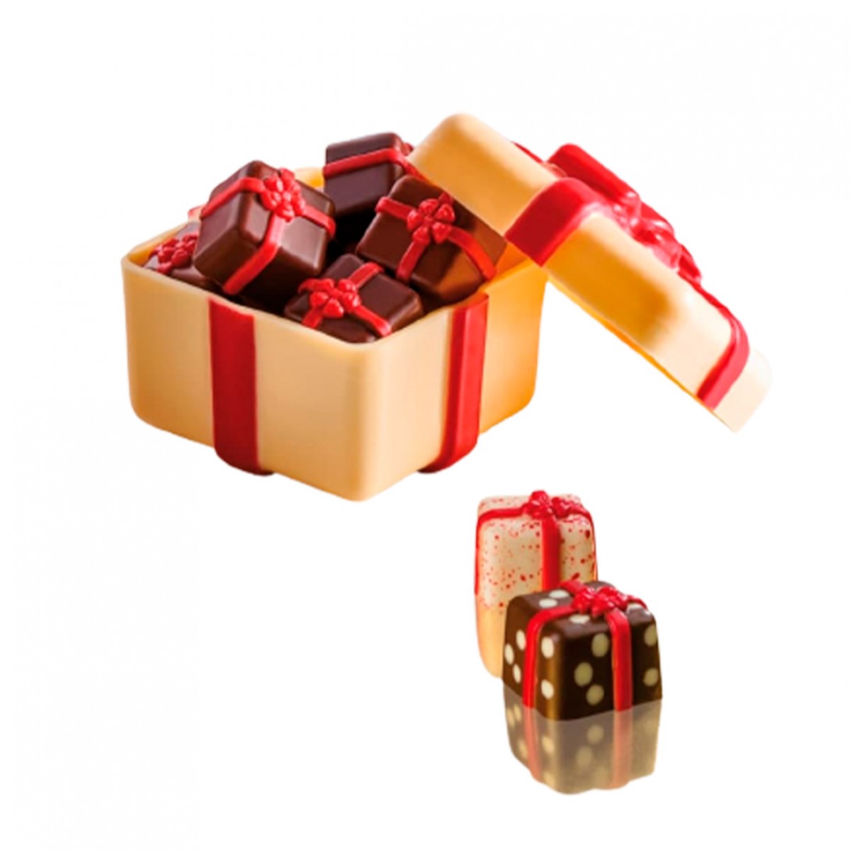 Подарочная коробка для шоколада Ёлочки ПП — купить в городе Воронеж, цена, фото — КанцОптТорг