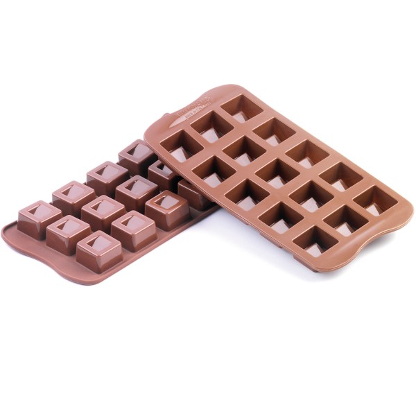 Силіконова форма для шоколаду куб 26х26х18 мм, Silikomart (Італія)