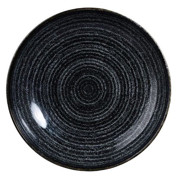 Тарелка глубокая 18,2 см, серия Homespun Charcoal Black