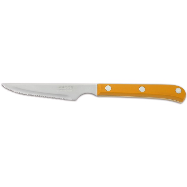 Нож для стейка 115 мм желтый