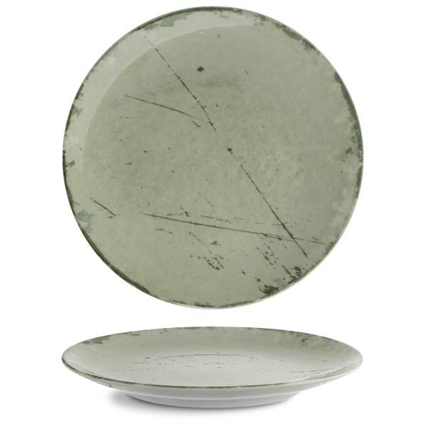 Тарелка круглая 27 см серия Isabelle декор Stone Green ISC2127-K0010