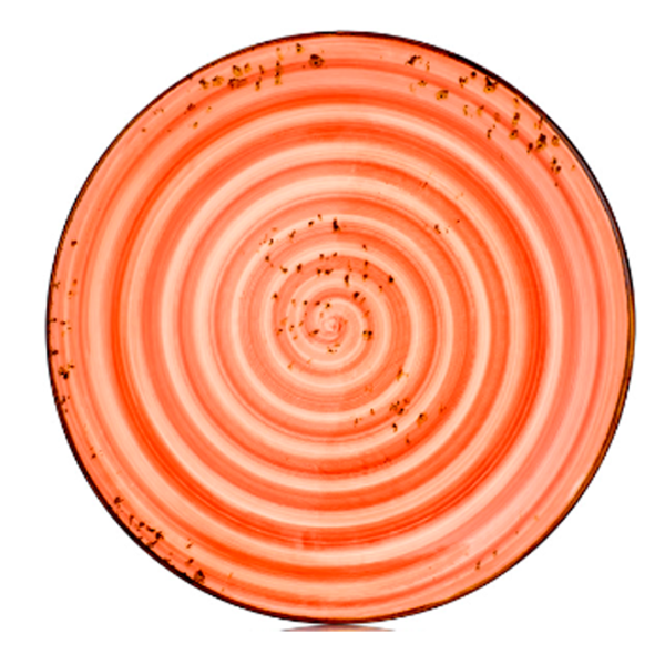 Тарелка круглая 21 см, цвет терракотовый (Laterite), серия Harmony HA-LT-ZT-21-DZ