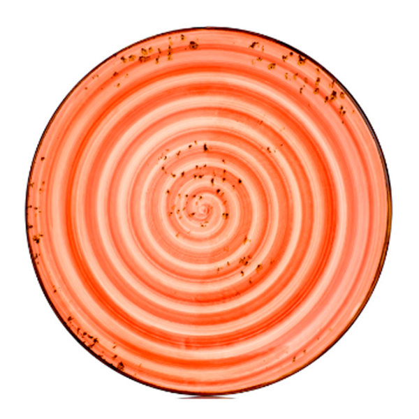 Тарілка кругла 27 см, колір теракотовий (Laterite), серія Harmony HA-LT-ZT-27-DZ
